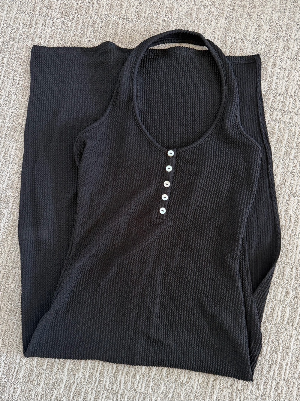 Stitch & Pine Black Halter Dress NWT